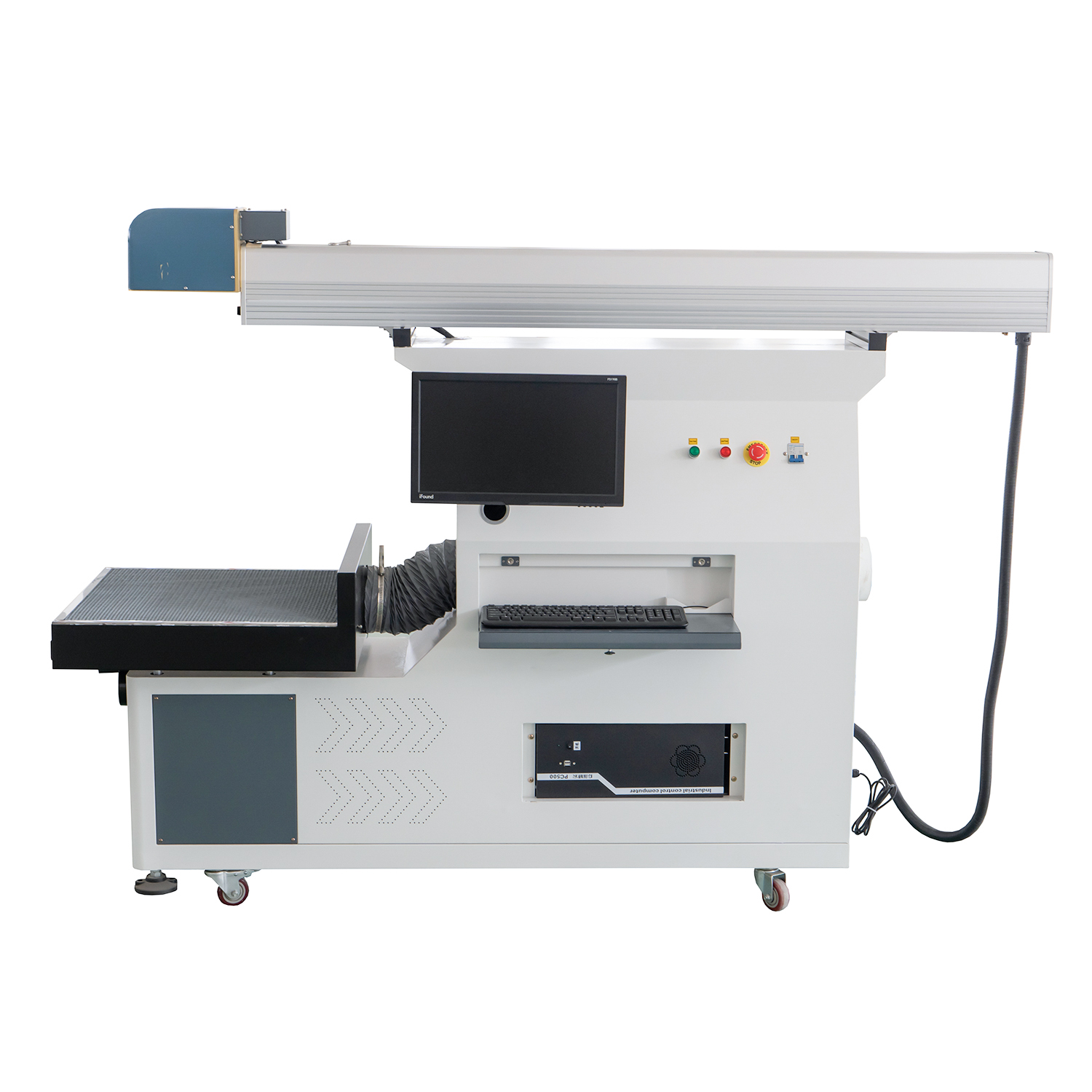 تنسيق كبير حجم 600x600mm أنبوب زجاجي CO2 100W Galvo Laser Cutter Marker Engraver لفيلم عاكس