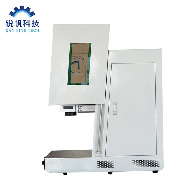 آلة نقش الألياف بالليزر المغلقة galvo scanner 100w ألياف الليزر 50w معدات الحفر